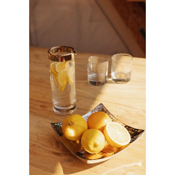 EDZARD bowl decorative bowl Dallas, stainless steel hammered high gloss polished, 19 x 19 cm
