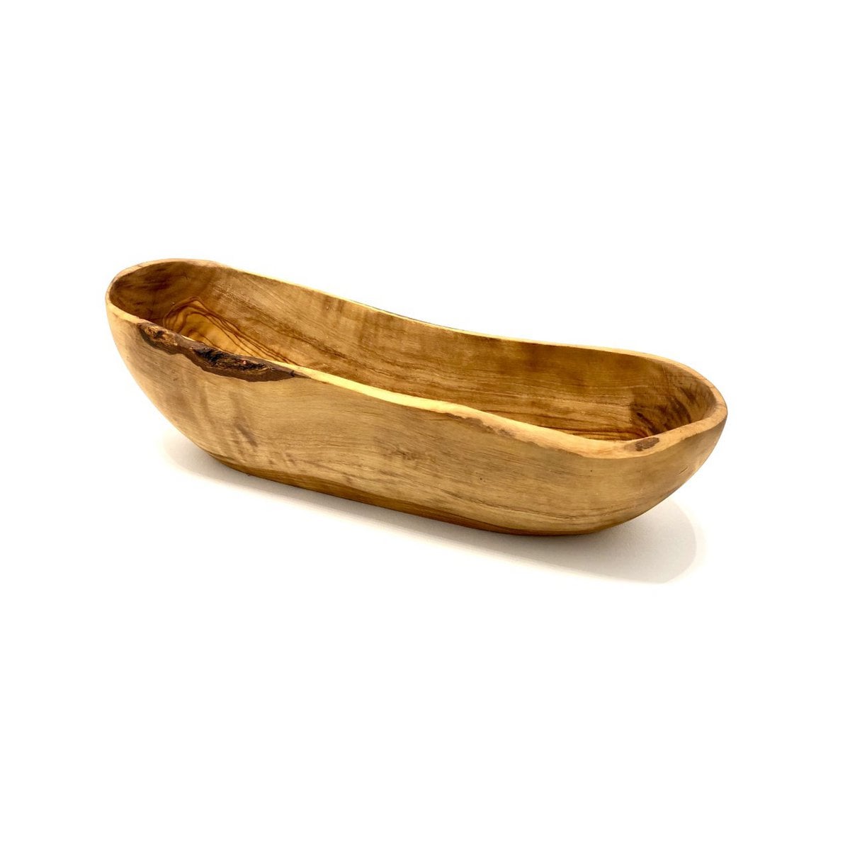 Bread bowl rustic made of olive wood approx. 25 - 34 cm