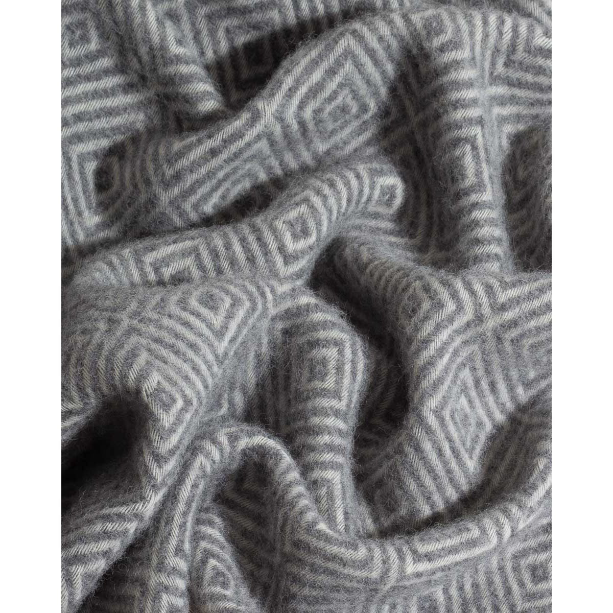 Wool Throw Blanket VENEZIA Grey