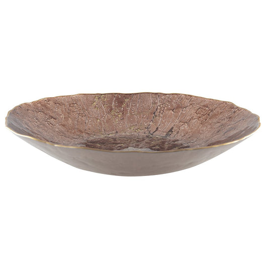 Brown cut with golden edge 40cm