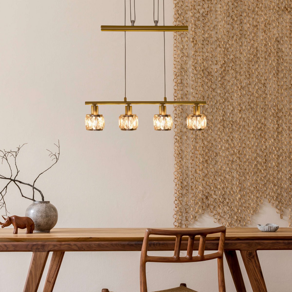LED balancing pendant light "Josefa" E14 filament