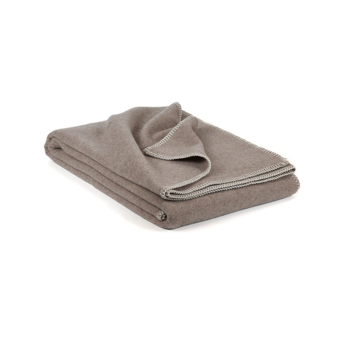 Soft Cashmere & Merino wool blanket LUMA SOFT single-brown