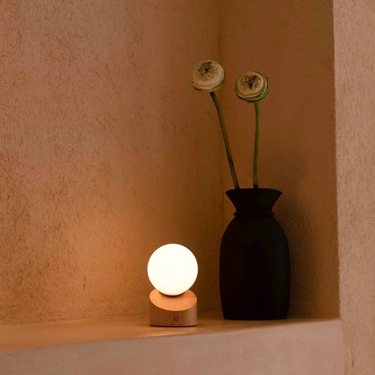 Morris Light Brown Rechargeable Lamp