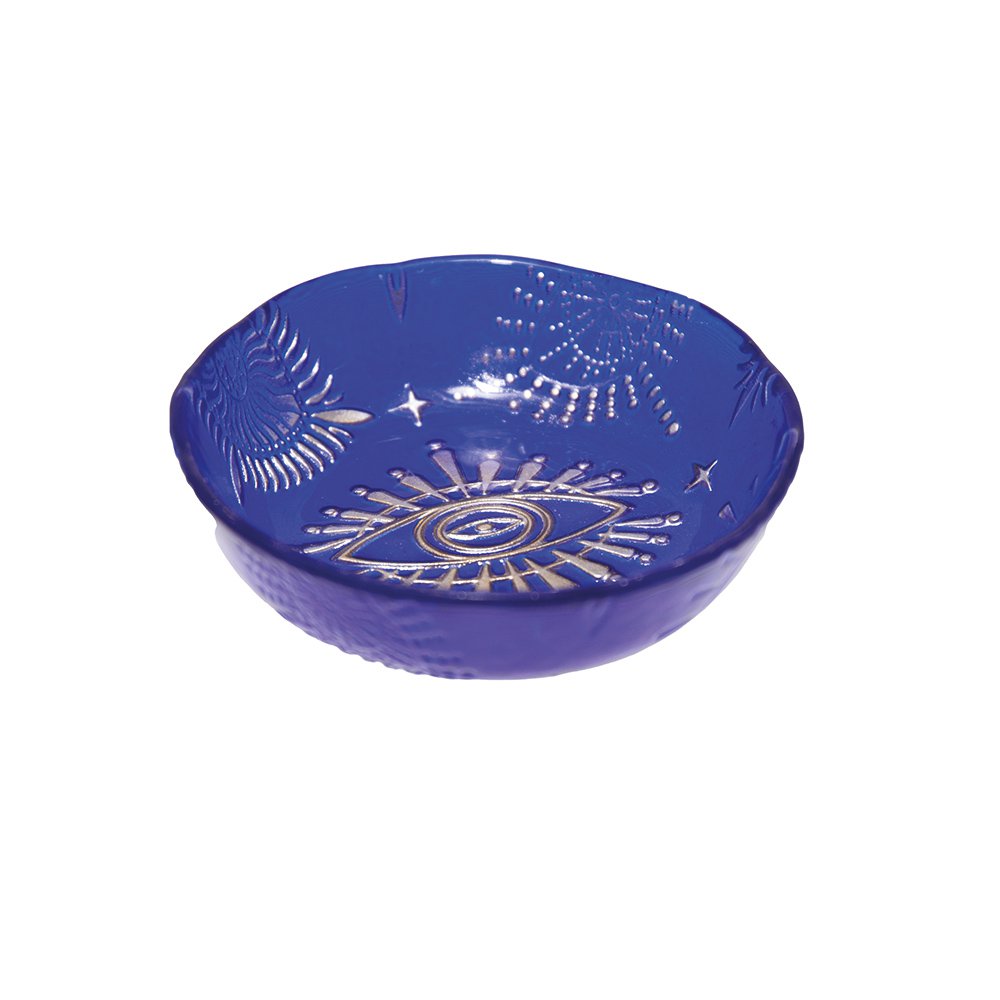 Wallowned blue eye cup 10x10x2cm