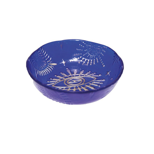 Wallowned blue eye cup 10x10x2cm