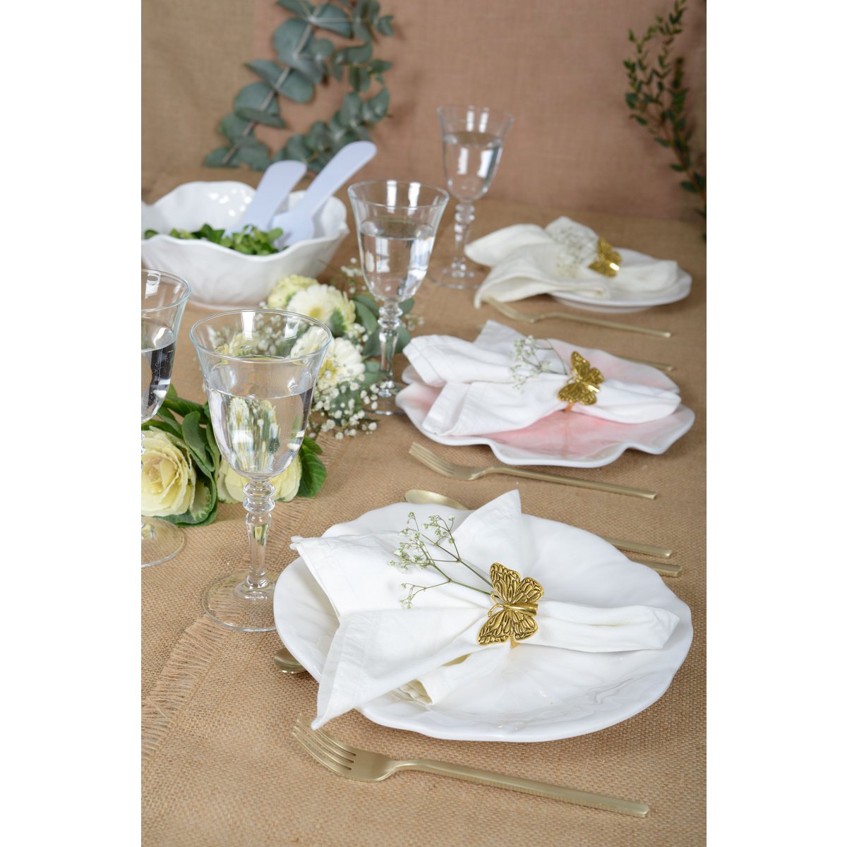 Blanche plate in melamine 27x27x2cm