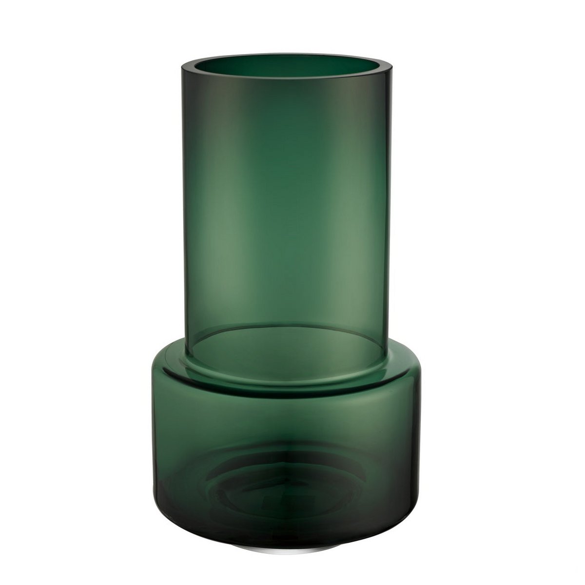 hög retrostil tjock blomvas, mörkgrönt kvalitetsglas: TYLER35GE