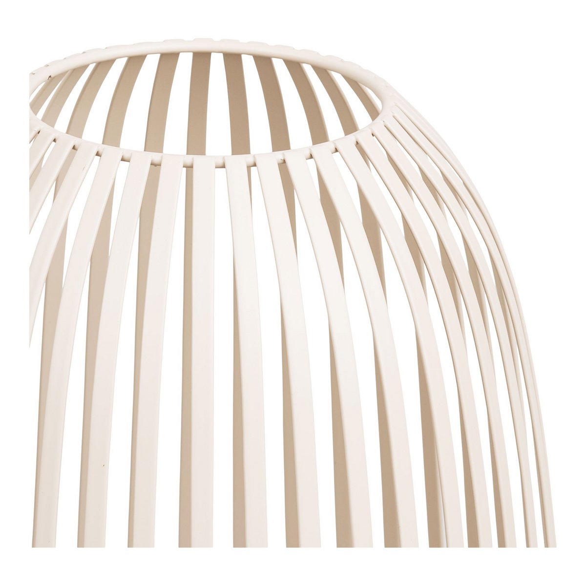 Stoense Lantern, metal, beige, ø24,5x40 cm