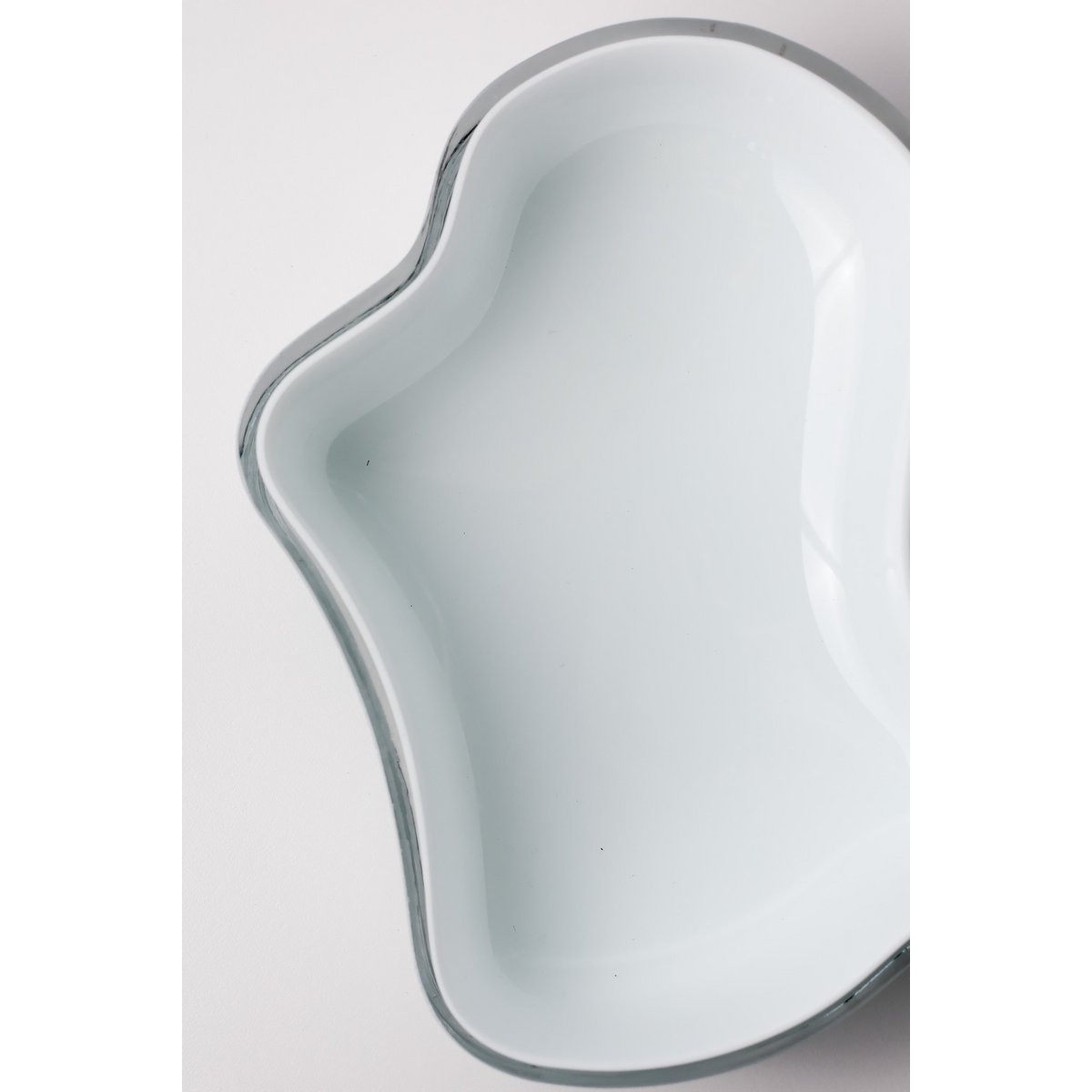 New modern design large bowl or plate, inspired by CORAL and Aalto, COR08WH