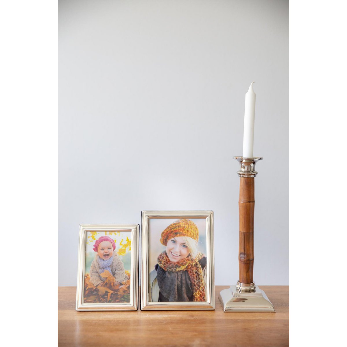 Candlestick Holm Bamboo H 24 cm