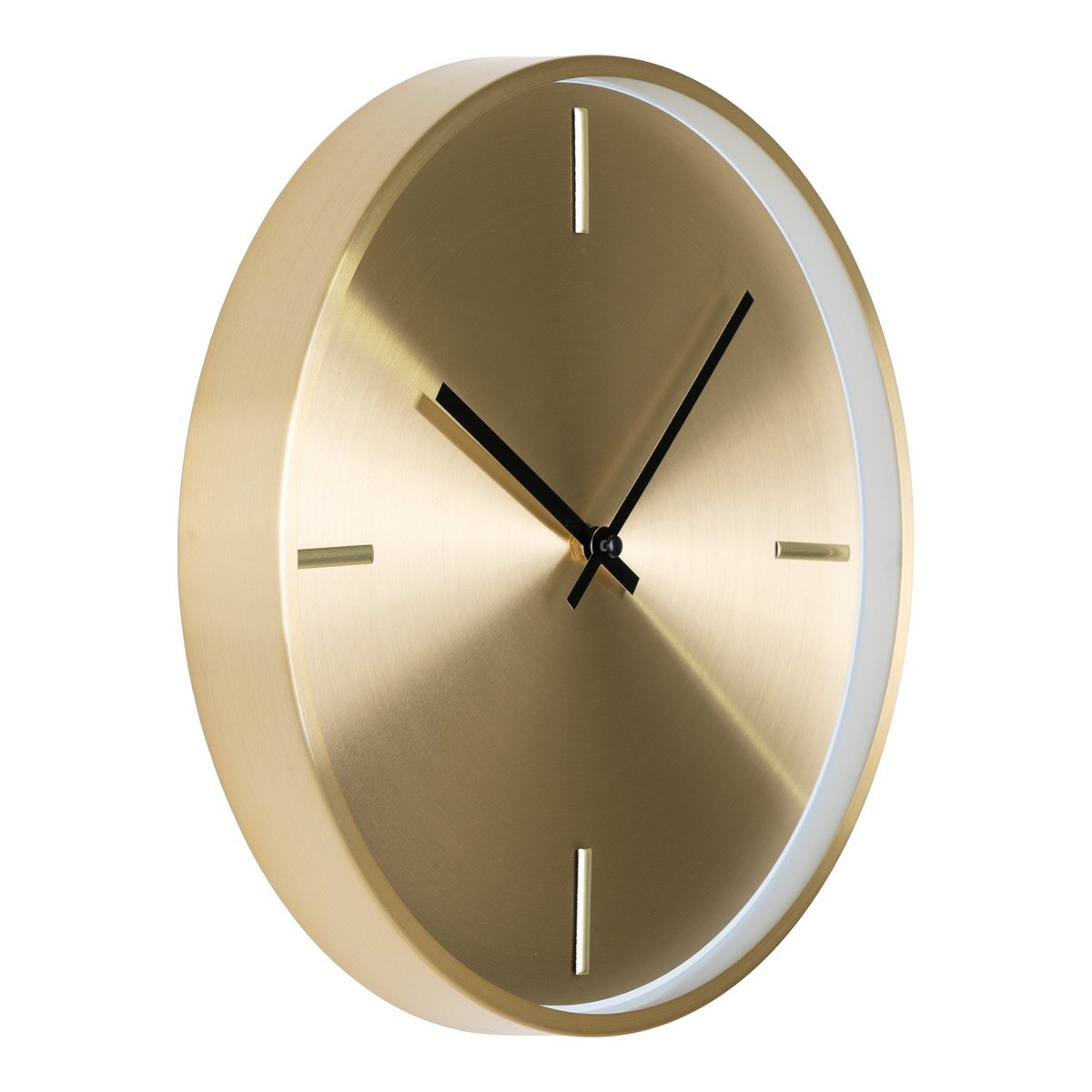 Istanbul Wall Clock - Wall Clock, aluminum, gold, silent movment, round, ø30
