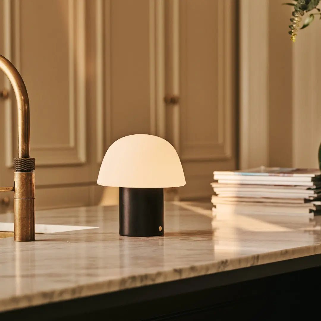 Yannick Black Cordless Table Lamp