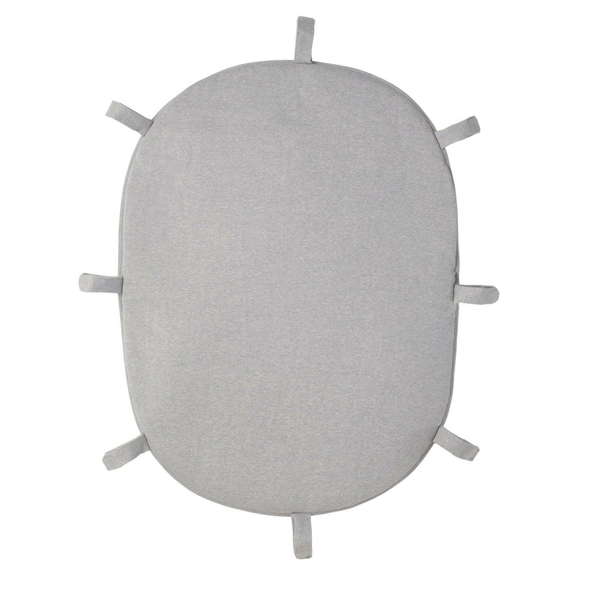 Grey braided cot bumper