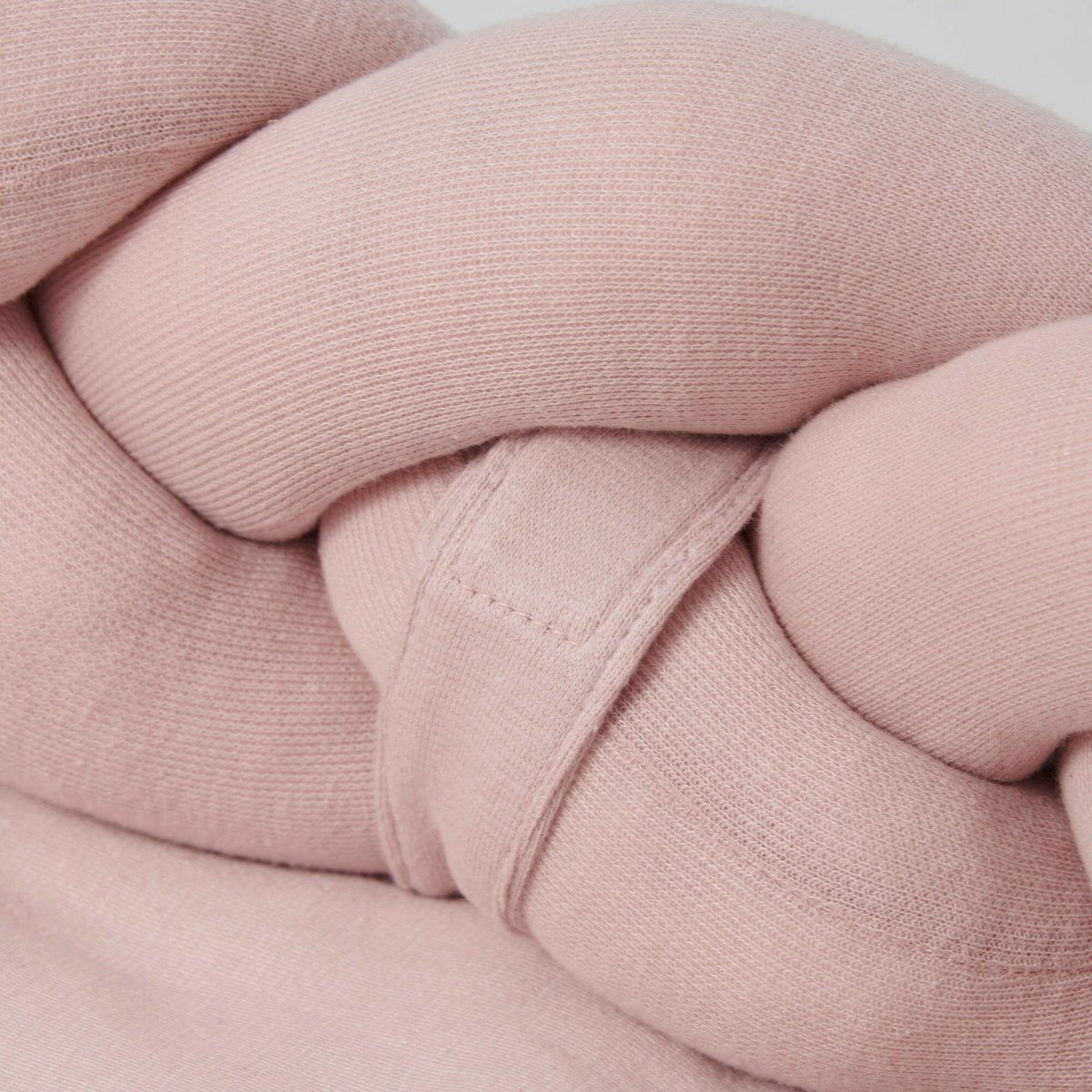 Pink braided cot bumper