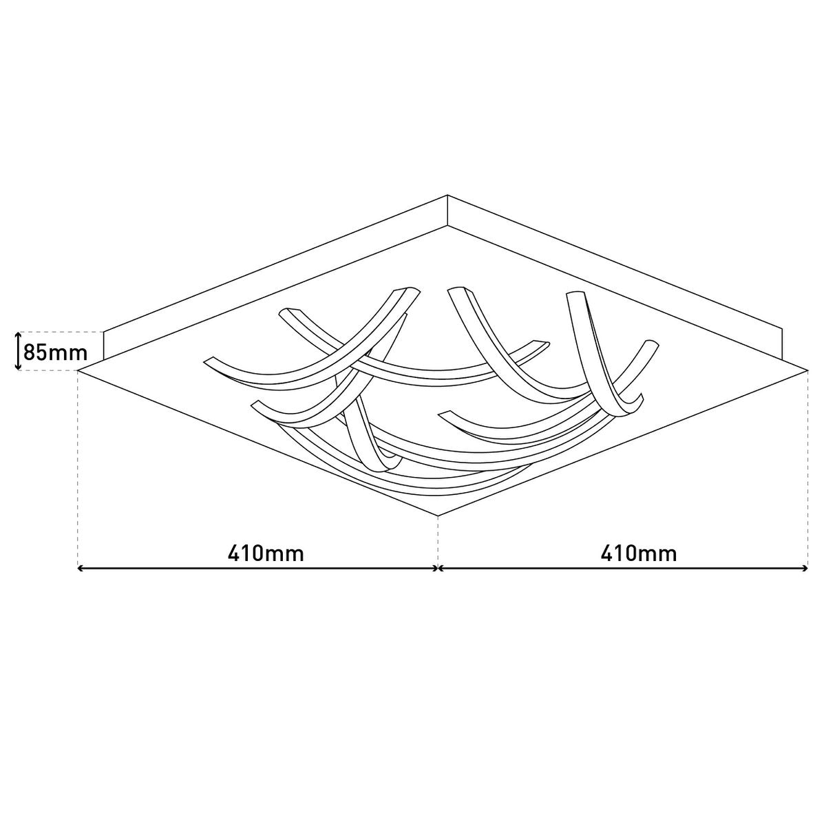 LED-taklampa "Manchester"