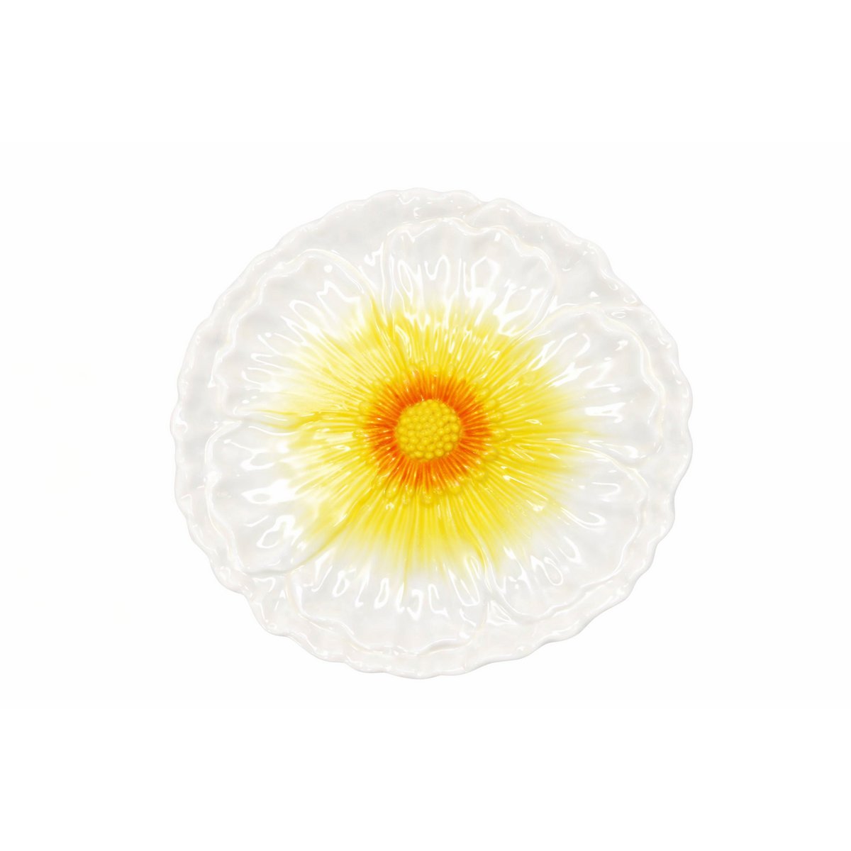 Assiette plate jaune Capri 26x26x3cm