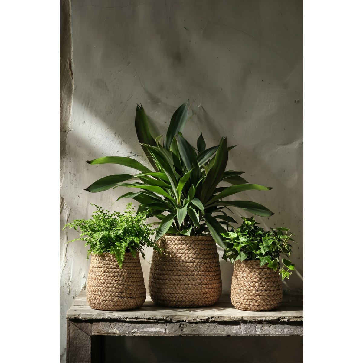 The Fake Braided Planter - Natural - L