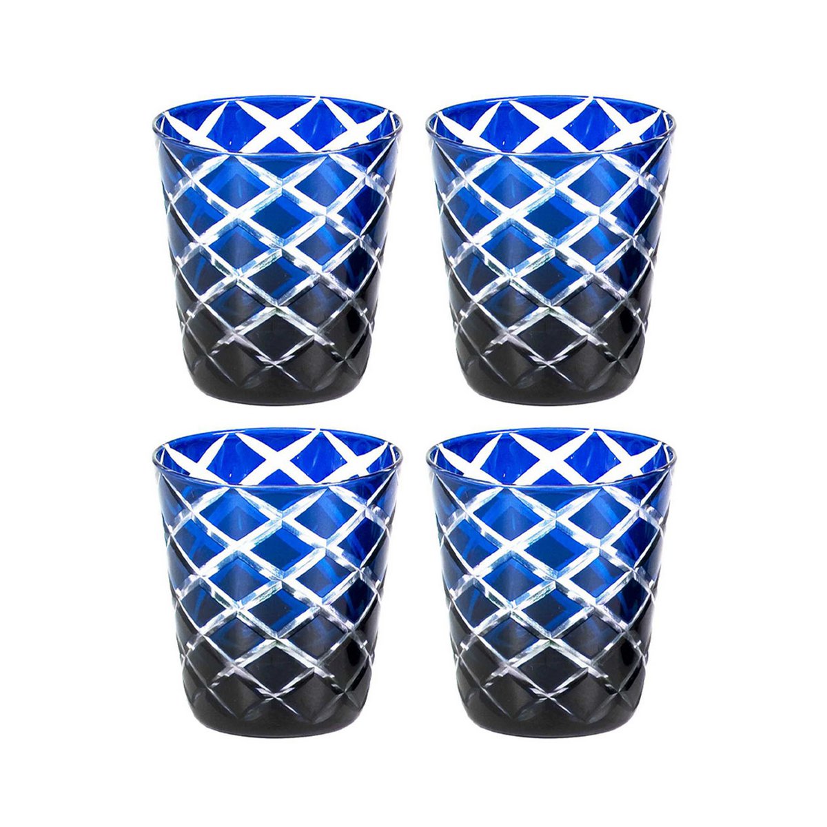 Mugg Dio rubinröd set om 4 H 10 cm