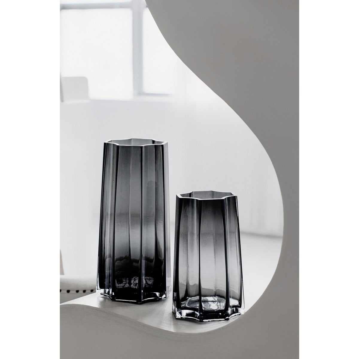 Modern-Classic Luxury vase, stylish design, LENOX 30 Gray