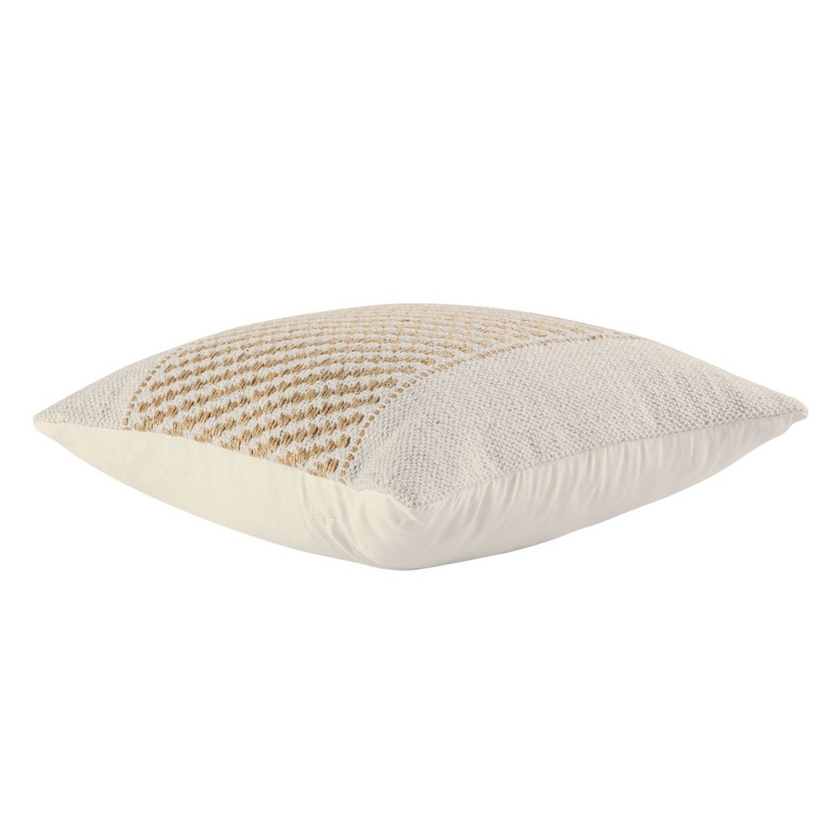 Sofa cushion 40x40cm 12-piece set 2 x 6 PU decorative cushion cotton and natural jute