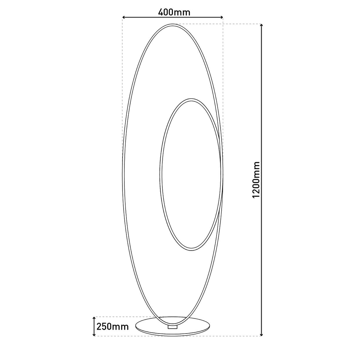 LED floor lamp h: 120cm white "Odrive"