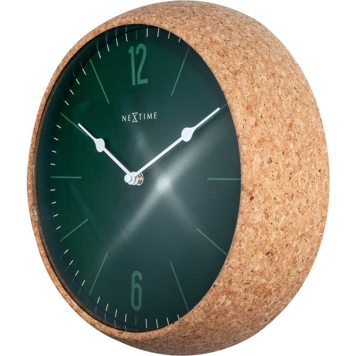 Väggklocka - 30 cm - Kork / Glas - 'Cork'