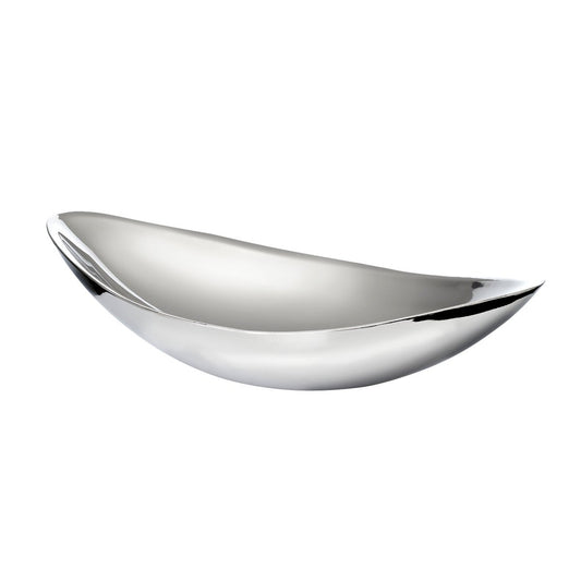 Halifax bowl (length 27 cm), silver-colored, highly polished, stainless steel