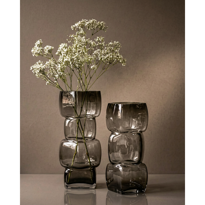 The Cubes Vase - Dark Grey - L