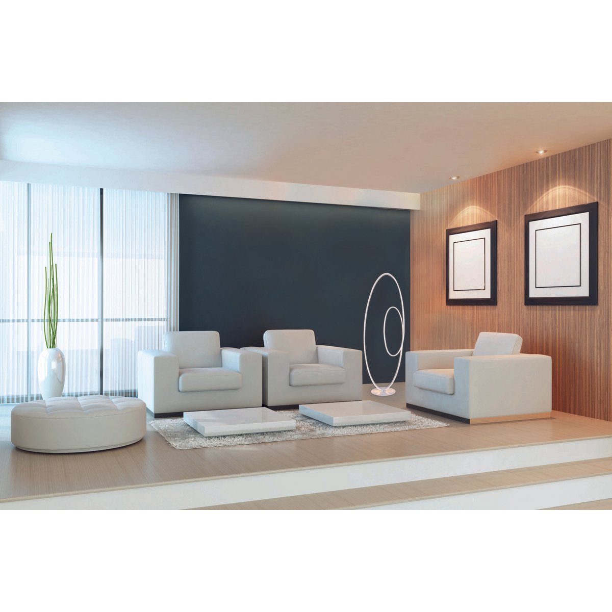 LED floor lamp h: 120cm white "Odrive"