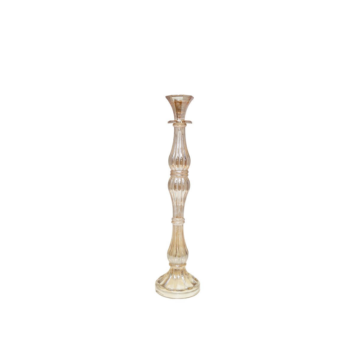 Large H41CM amber amber candlestick