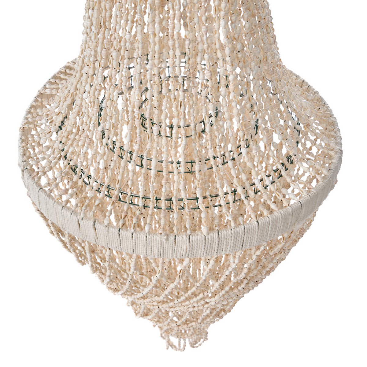 The Ocean Tower Shell Chandelier - Natural - L