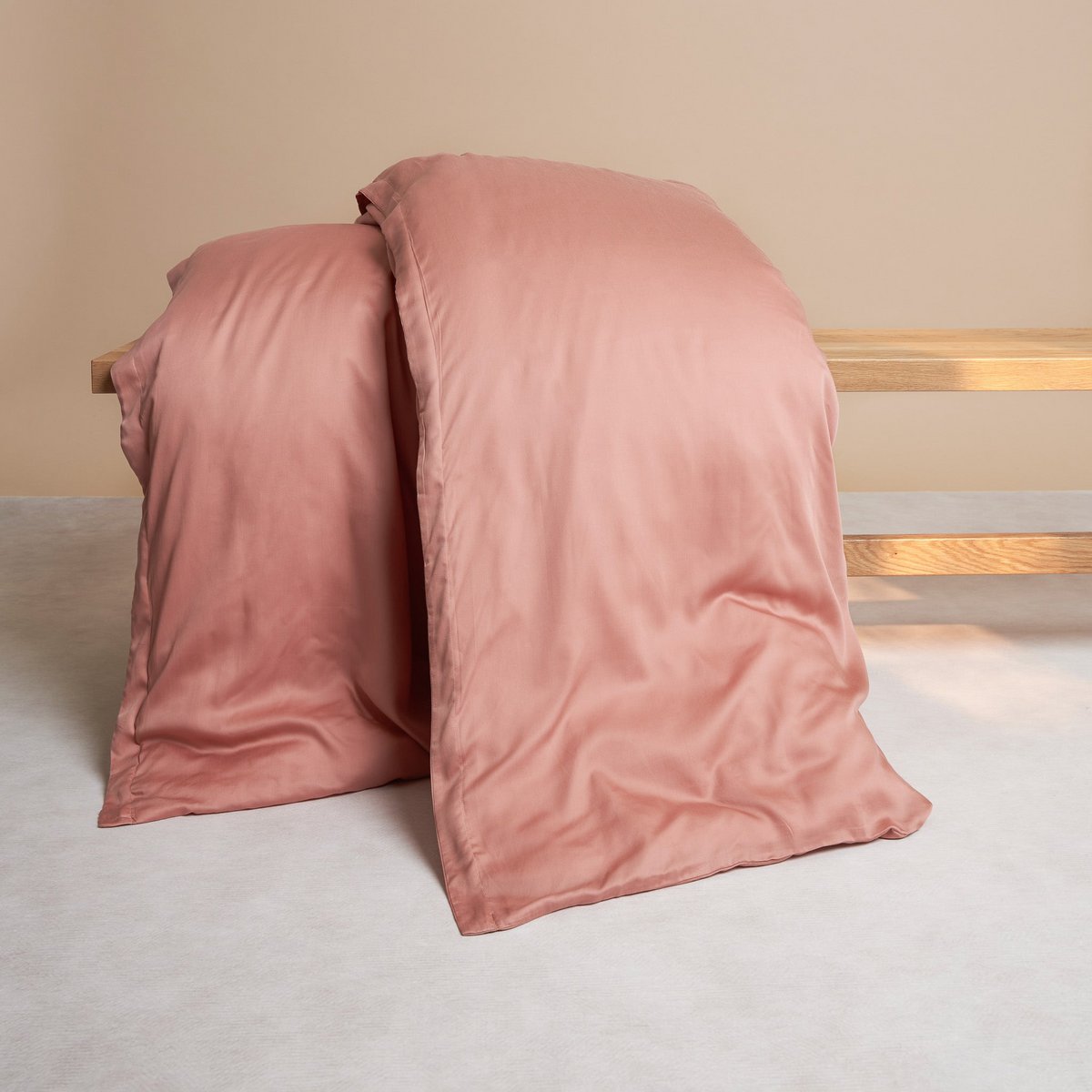 TENCEL™ - Sateen Duvet Cover Terra Pink