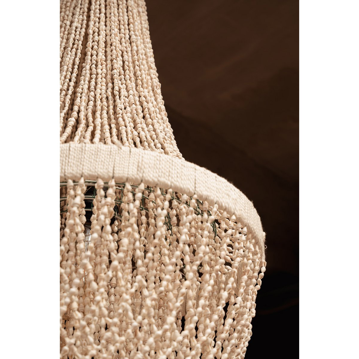The Ocean Tower Shell Chandelier - Natural - L