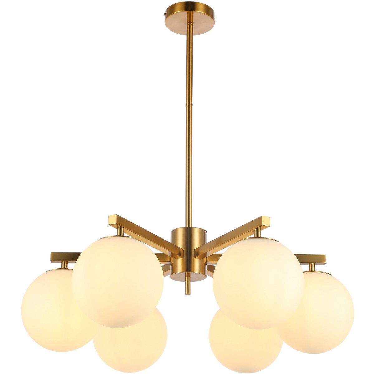 Hanging lamp Stella White 6-light