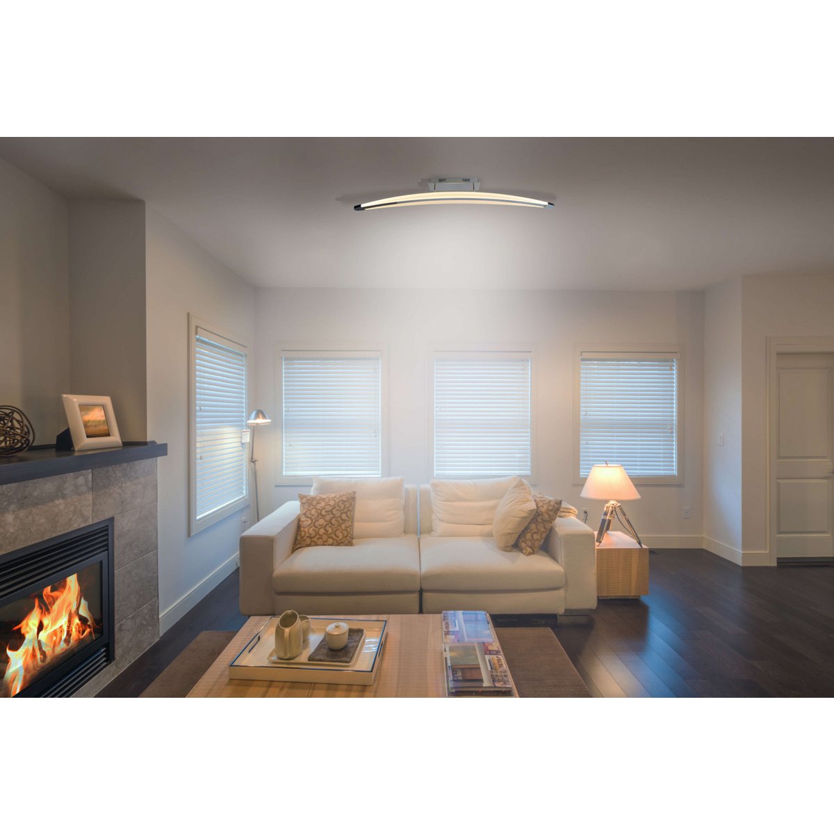 LED-taklampa "Bow"