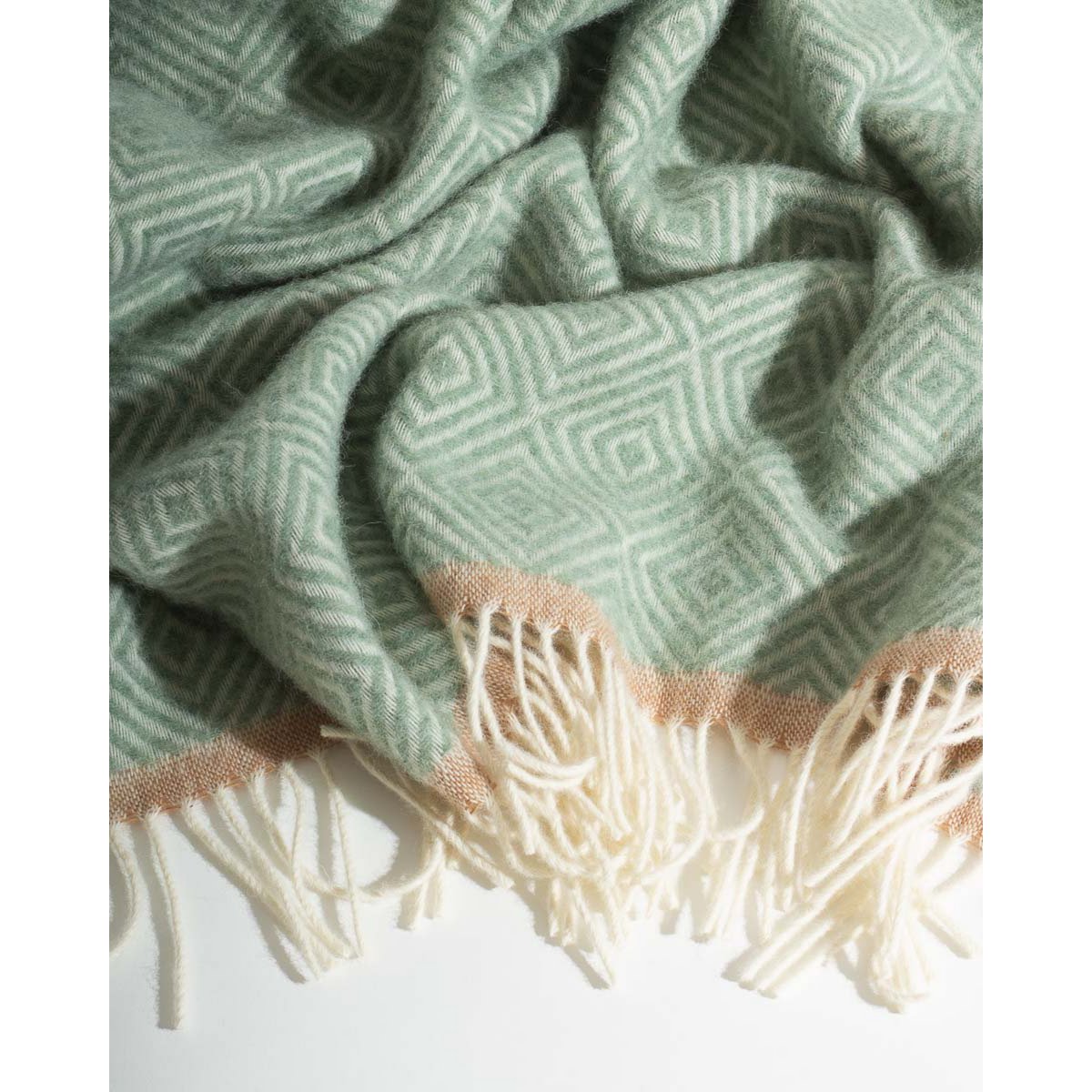 Wool Throw Blanket VENEZIA Mint