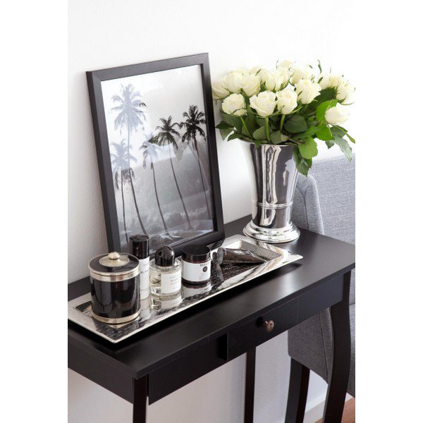 EDZARD flower pot flower pot vase Tromba heavy silver plated, height 20 cm, diameter 17 cm