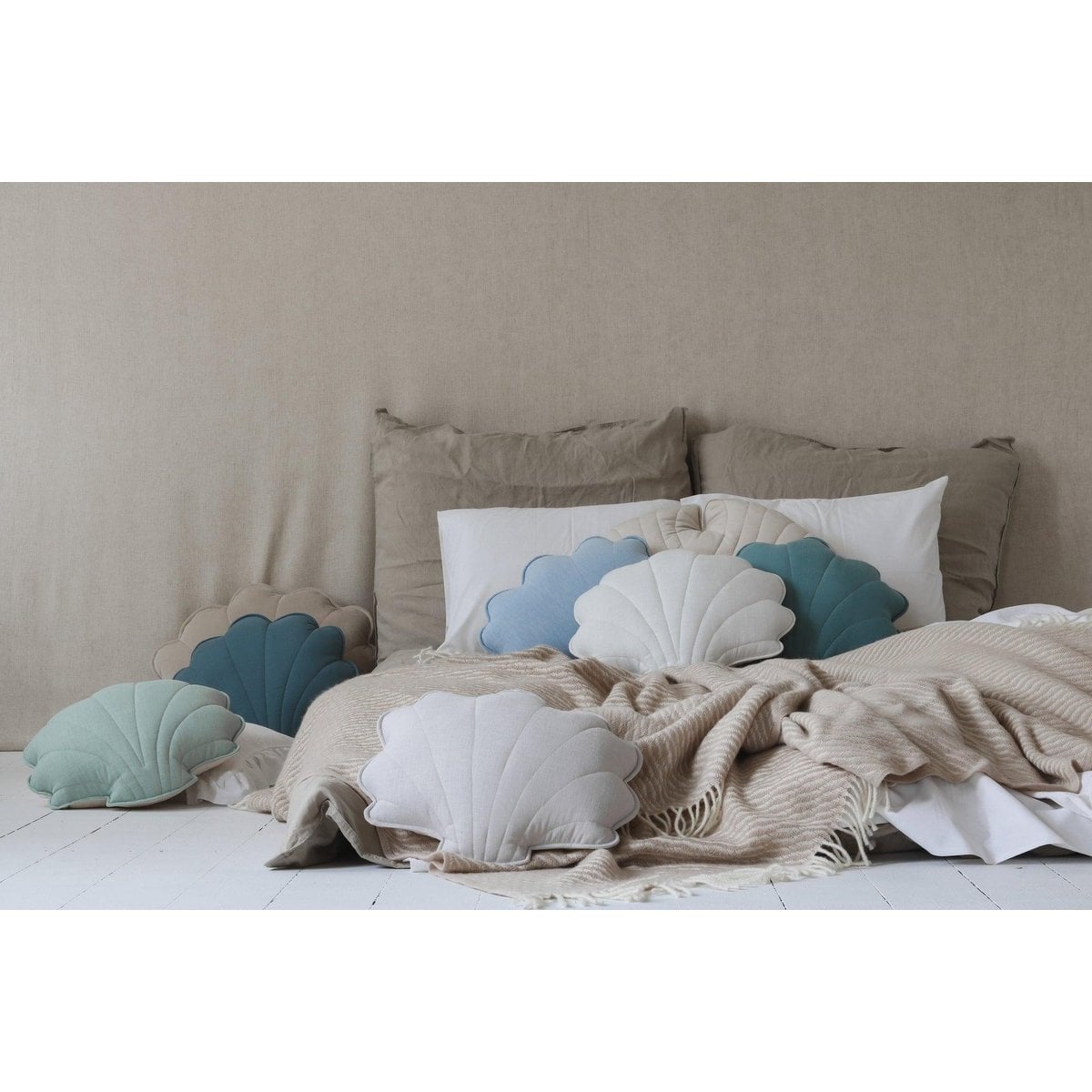 “White” Linen Shell Pillow