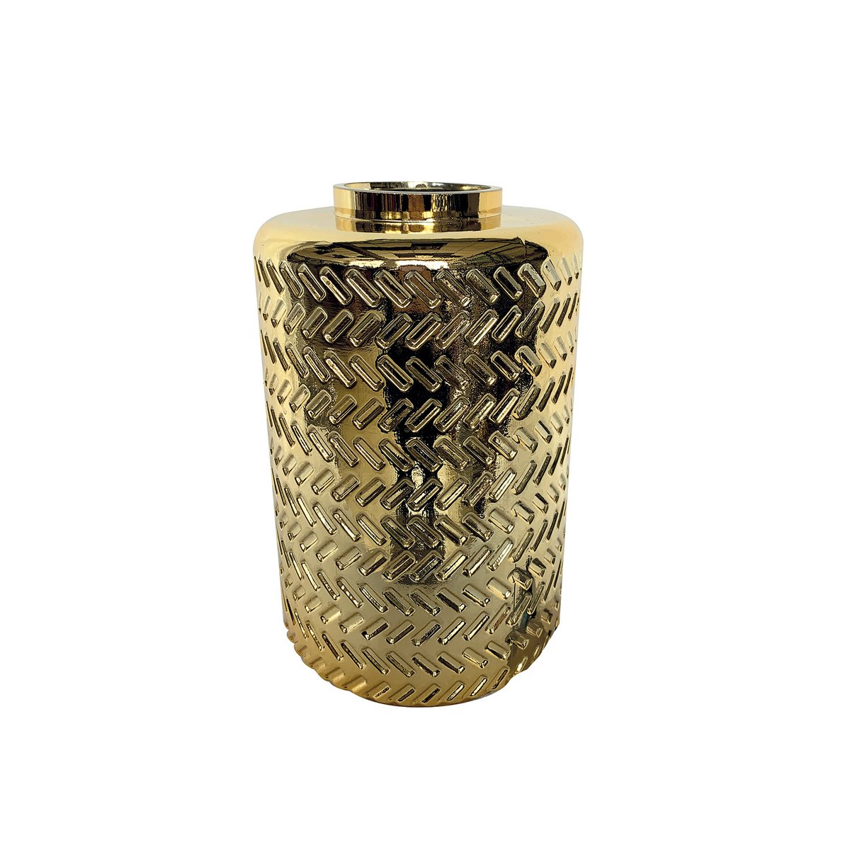 Golden vase 16 x 25 cm