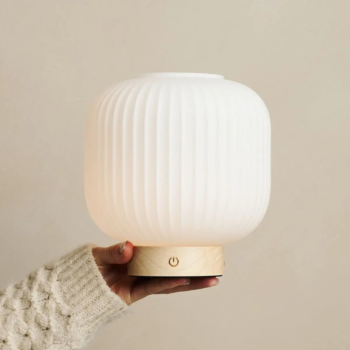 Lyla Light Brown Unique Rechargeable Lamp