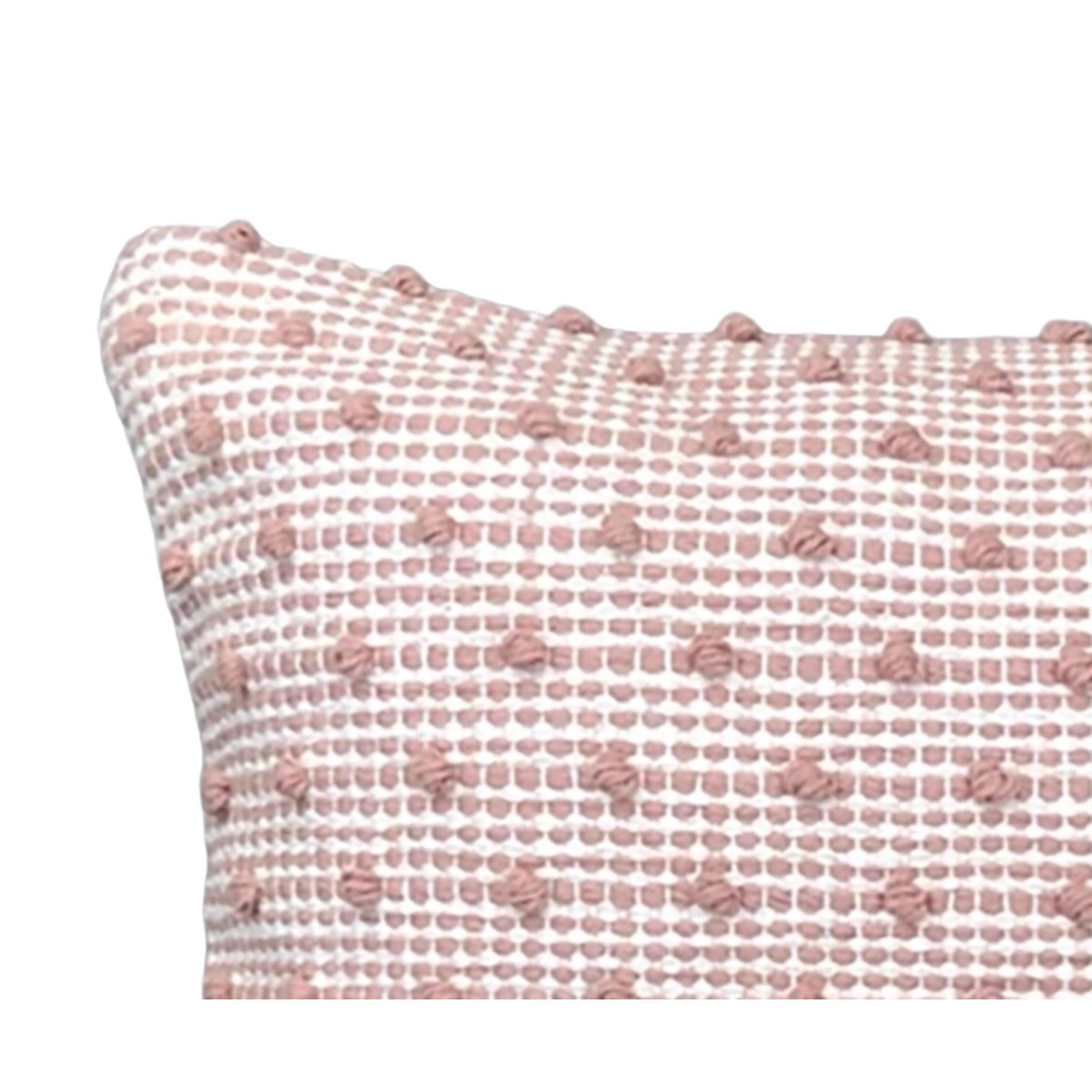 Pink Woven Striped Cushion Cover – Cotton – Urbane Hide