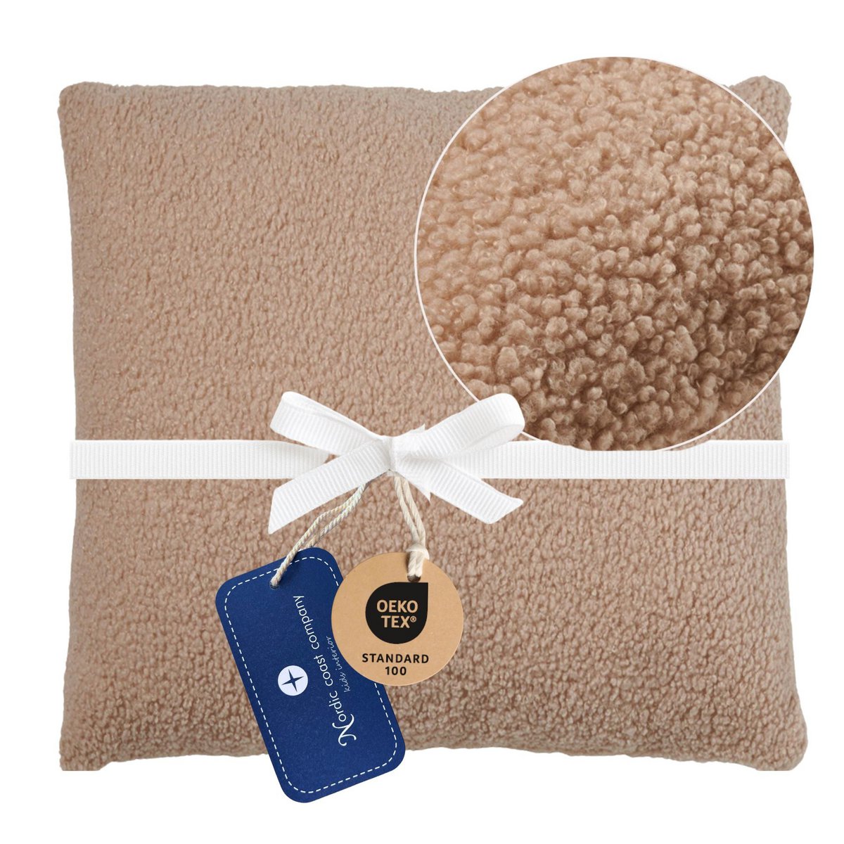 Decorative Cushion Teddy Beige 40x40 cm