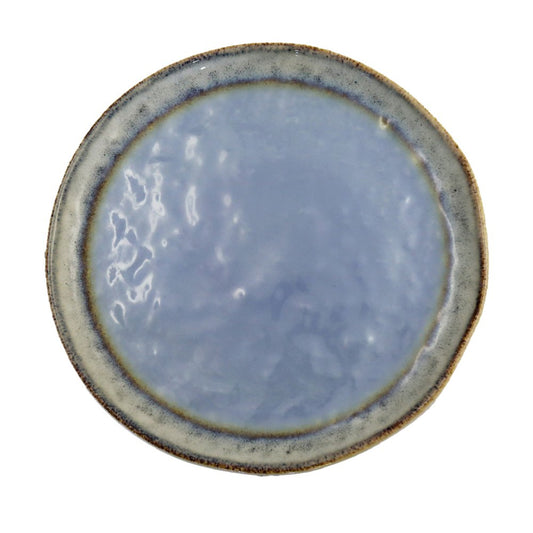 Blå porslinsassiett 21,5x21,5x1,4cm