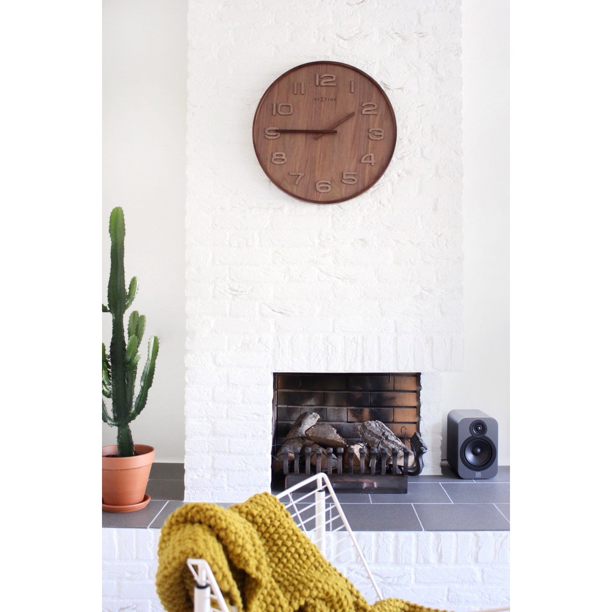 Wall clock - 35 cm - Wood - 'Wood Wood Medium'