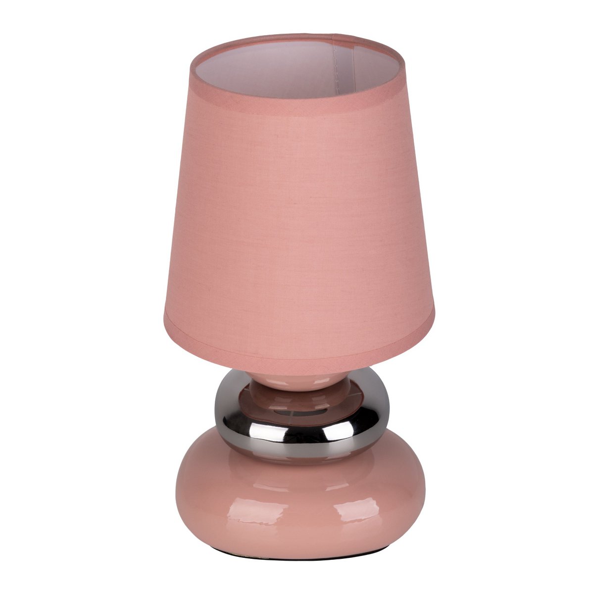 Keramik Tischleuchte "STONEY" rosa - Klassik - Tischleuchte - - rosé/lachs - E14 - keine Angabe