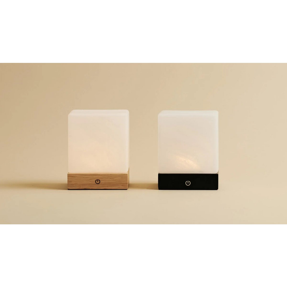 Yce Black Cordless Wooden Lamp