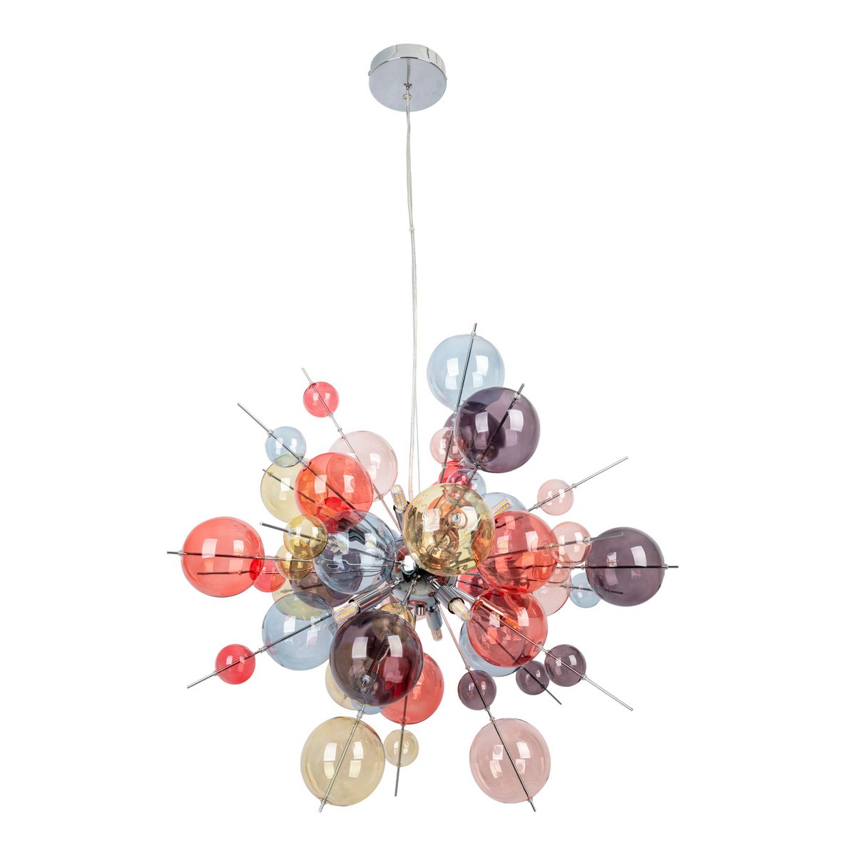Pendant lamp "explosion" pastel colors