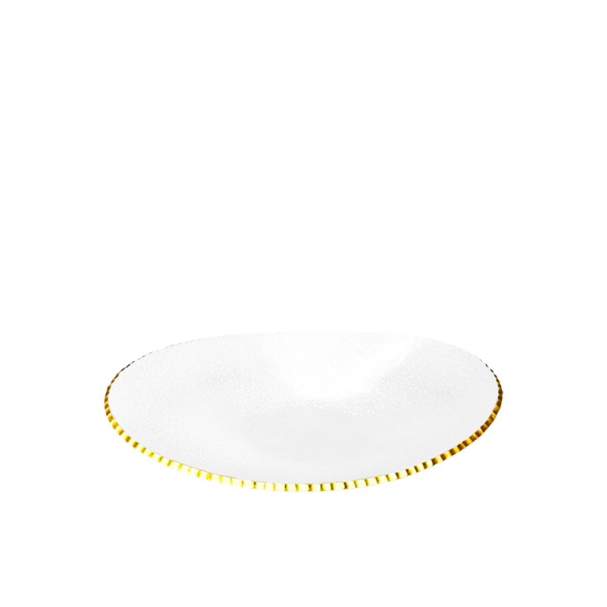 Glasskål oval guldkant 20,5x13x5cm