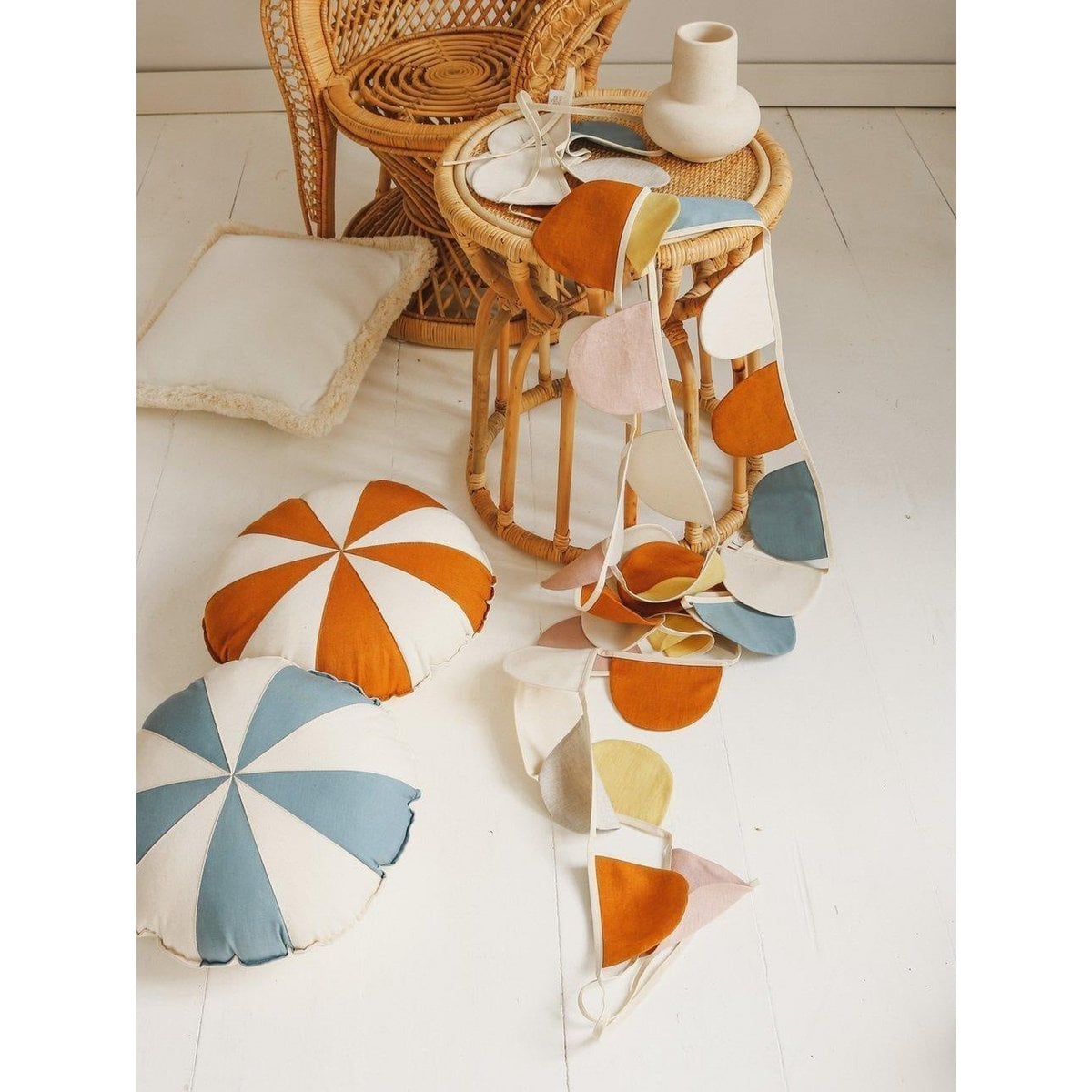“Caramel Candy” Patchwork Pillow