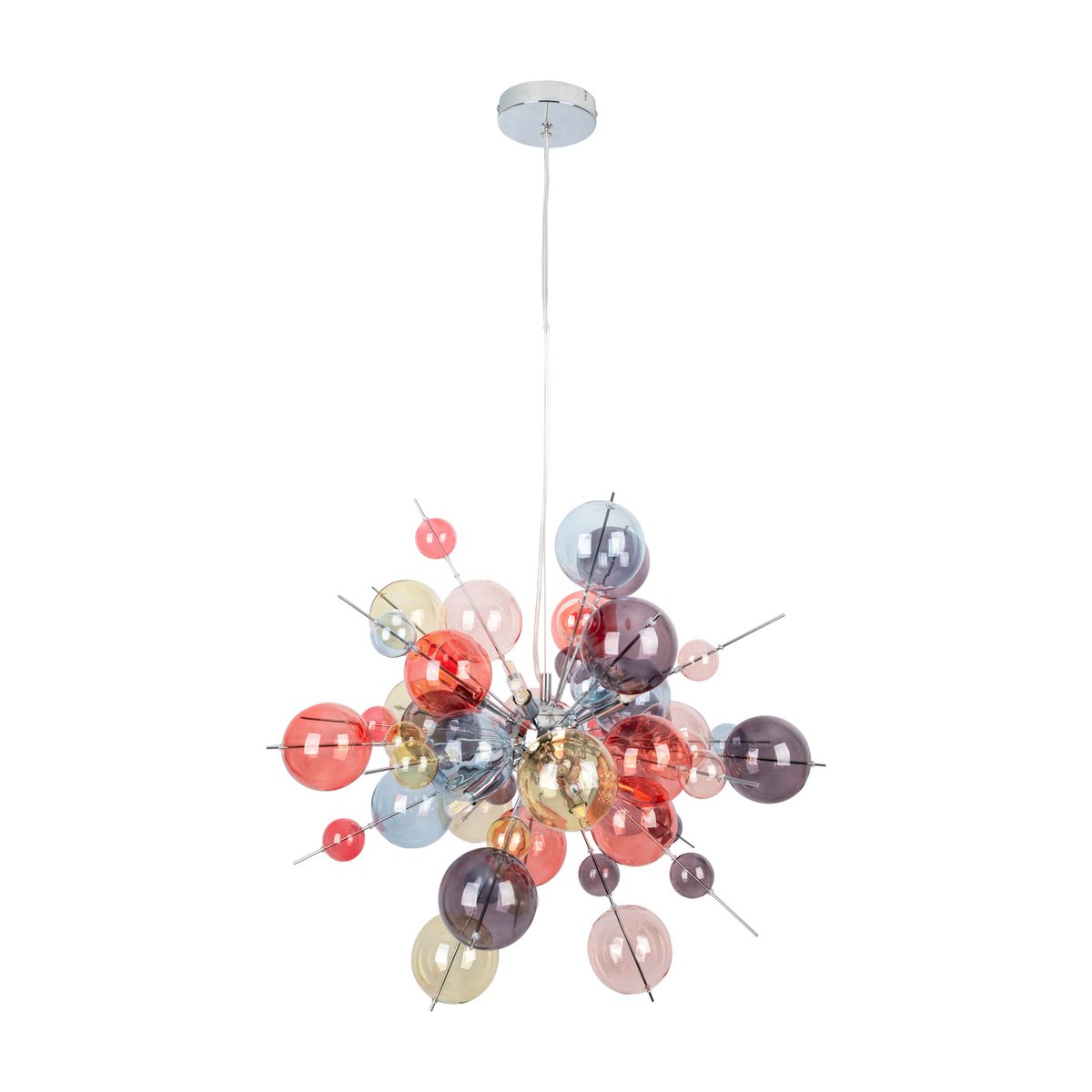 Pendant lamp "explosion" pastel colors